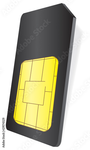 SIM Karte schwarz