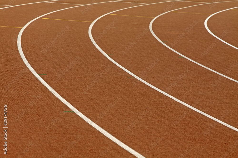 Fototapeta premium Abstract view of running track