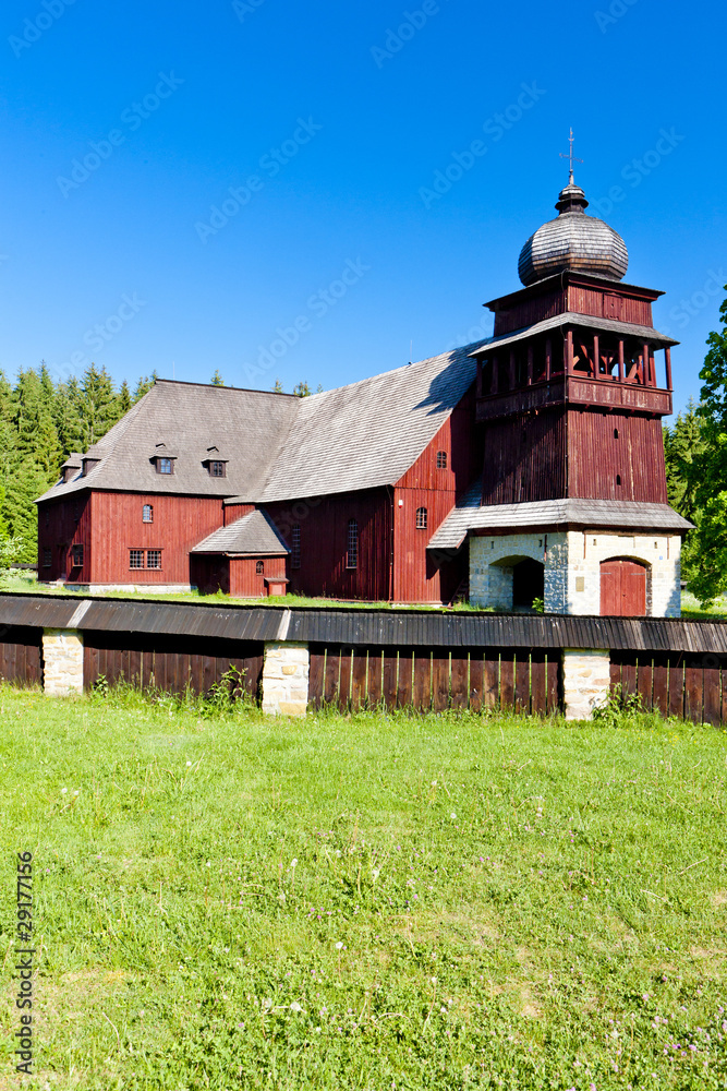 wooden church of Holy Cross, Lazisko, Slovakia