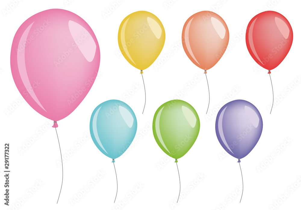 set of vector balloons
