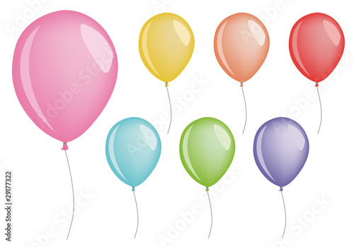 set of vector balloons
