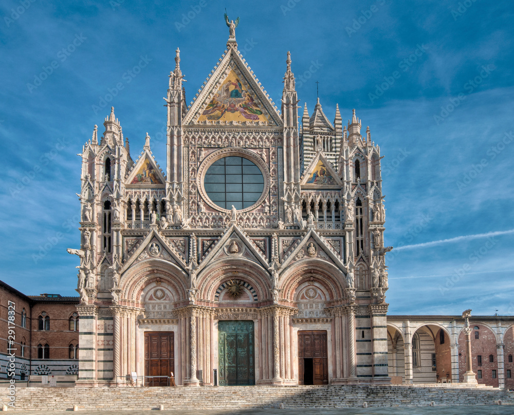 Siena Cathedral, Italy in morning light