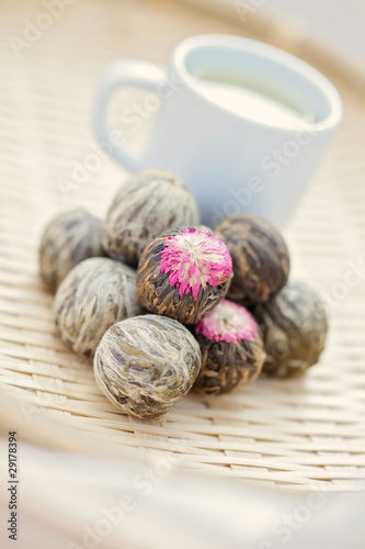 green tea balls