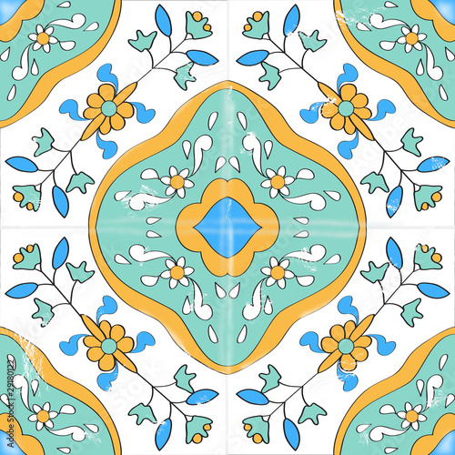 ceramic tile in tunisian style