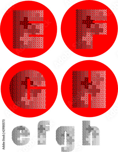 alphabet letters vector