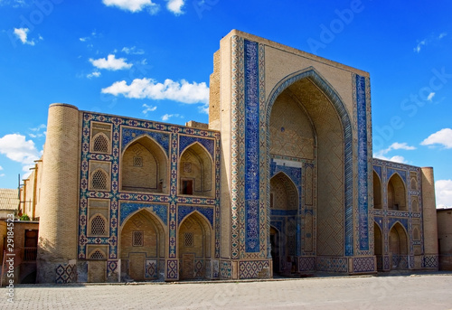 Ulugh-beg Madrasah 1417  historic  building. Bukhara Uzbekistan