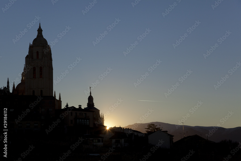 Amanecer en Segovia, Castilla y León, España