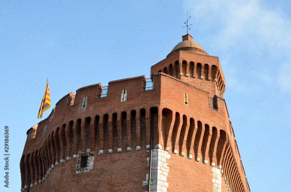 Fototapeta premium Les hauts du Castillet à Perpignan
