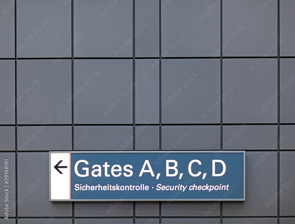 Flughafen-Wegweiser Flughafen-Wegweiser