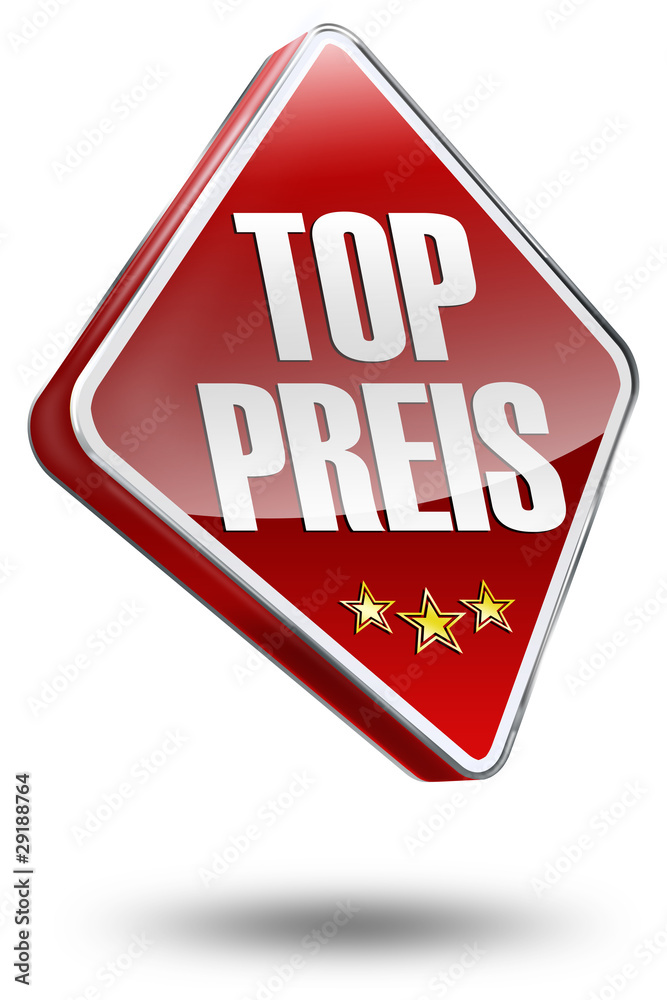 Obraz premium 3d button top preis