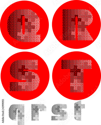 alphabet letters vector