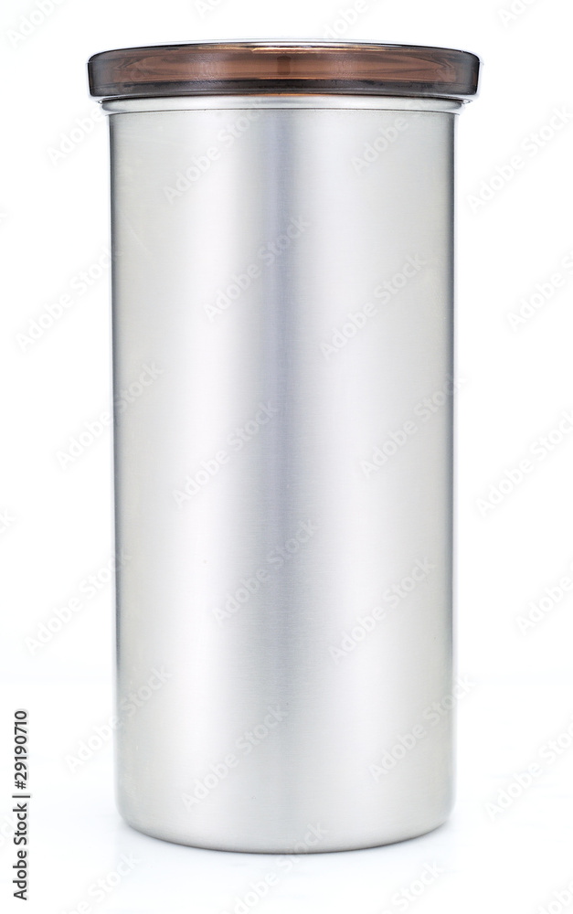 Stainless steel kitchen container isolated Stainless steel kitchen container isolated
