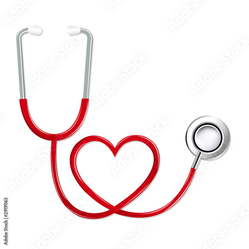 Stethoscope In Shape Of Heart photo