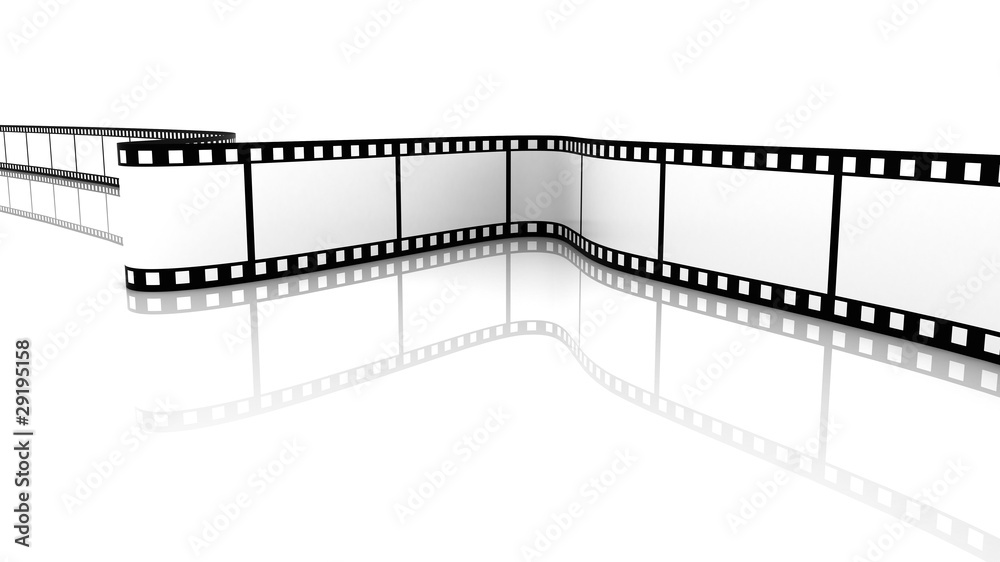 Fototapeta premium White 3d blank film