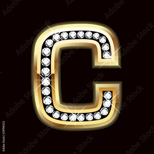 C in diamond and gold
