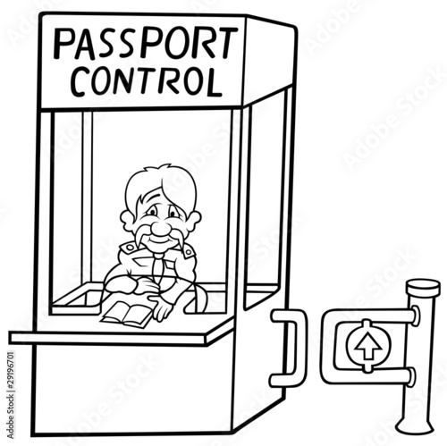 Passport Control - Black an...