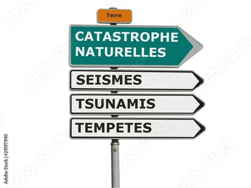 panneau catastrophes