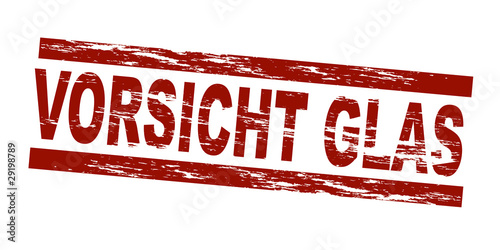 Vorsicht Glas / vektor