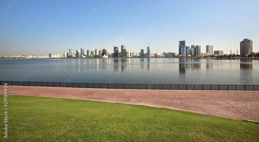Fototapeta premium Skyscrapers in Sharjah.