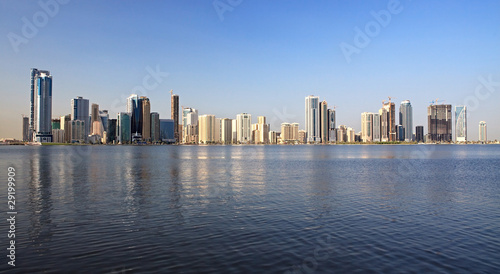 Skyscrapers in Sharjah.