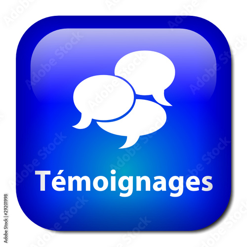 Bouton TEMOIGNAGES (opinions avis clients satisfaction qualité)