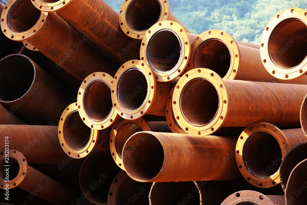 Obsolete steel pipe