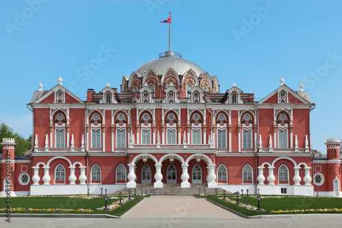 Petrovsky travelling palace, neoghotic red bricked architecture photo