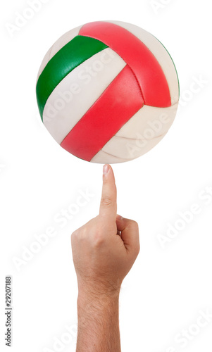 ball on finger