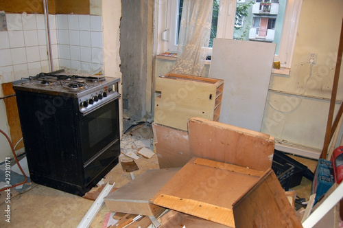 Renovating kitchen, first stage - demolition