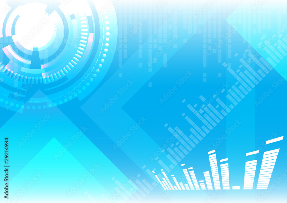 Fototapeta premium Hi-tech blue background