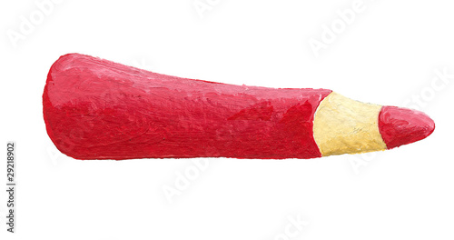 Red color pencil photo