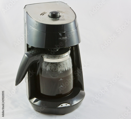 coffee machine and jug of coffee photo