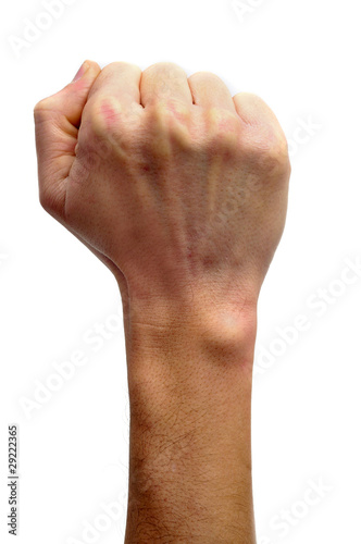 Konstfotografi raised fist