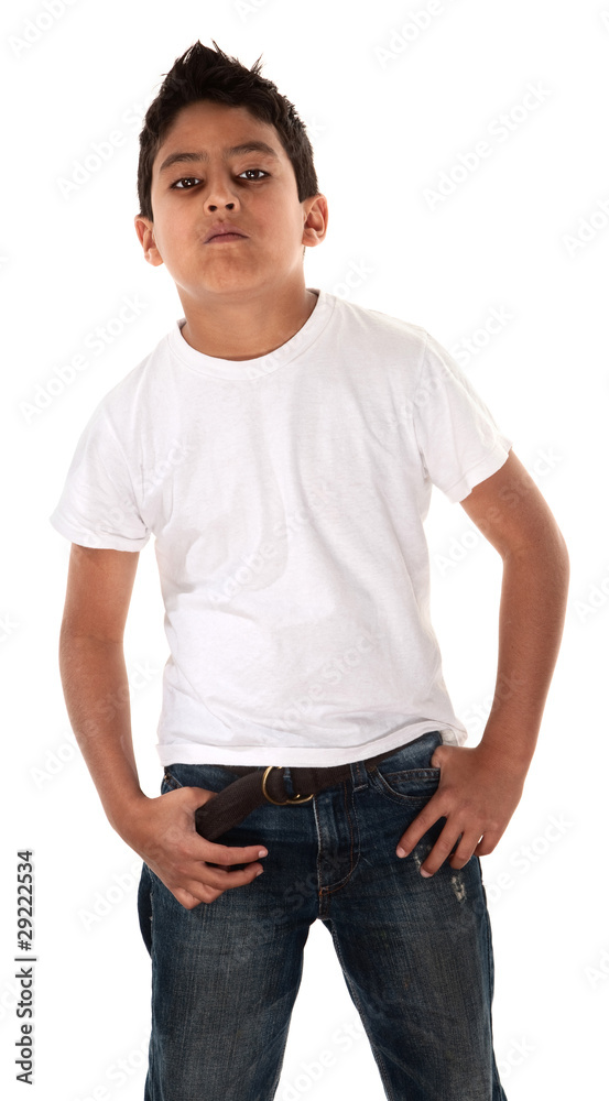 Young Boy Showing Attitude Young Boy Showing Attitude