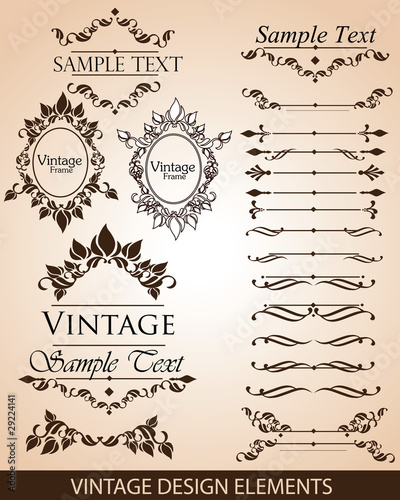 Vintage design elements