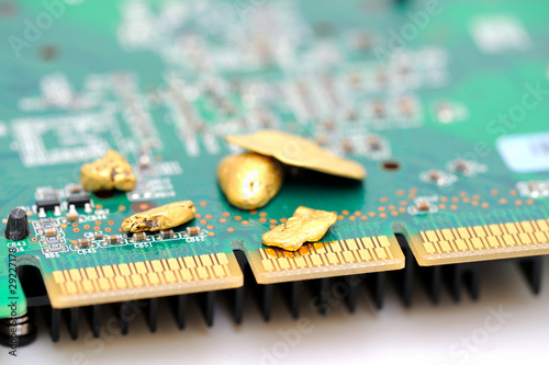 Gold And Circuitry
