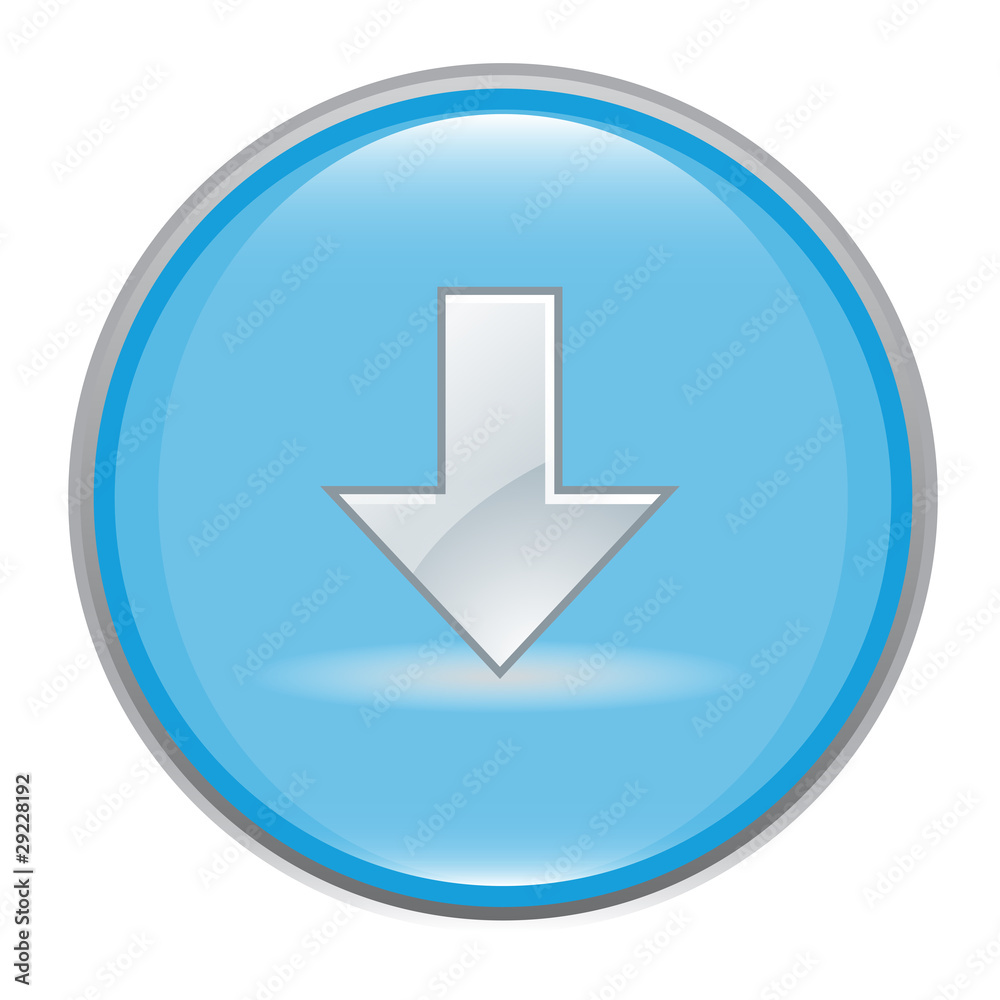 blue glossy arrow down icon blue glossy arrow down icon
