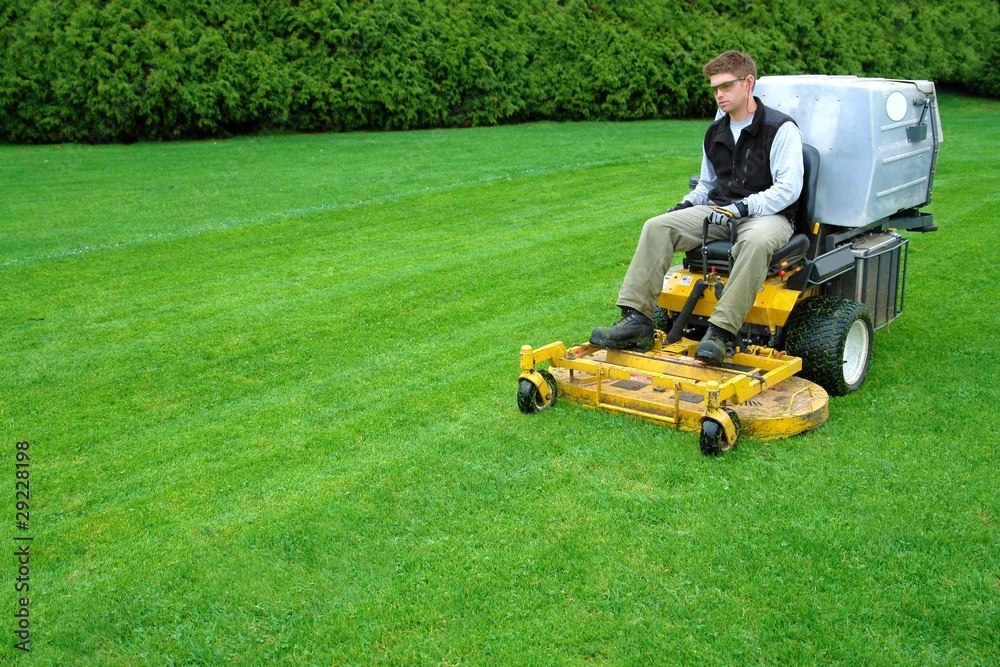 Fototapeta premium lawn mowing