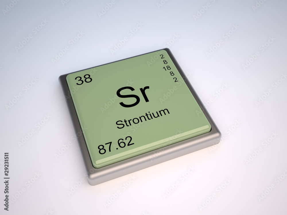 Strontium chemical element of the periodic table with symbol Sr Strontium chemical element of the periodic table with symbol Sr