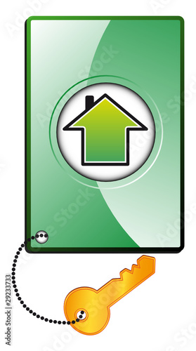 Carte accès maison immobilier passeport clef VIP pass immo