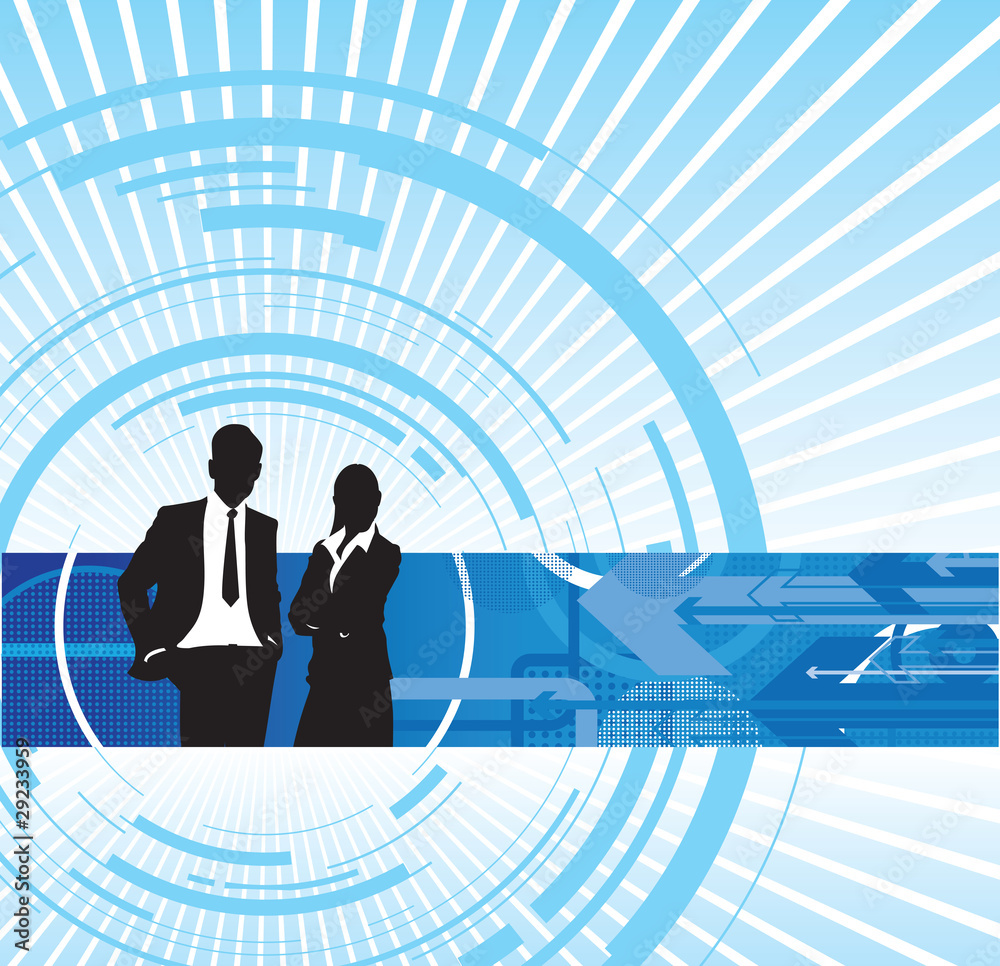 Obraz premium business people background