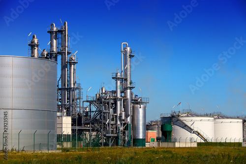 Chemical refinery and tank farm