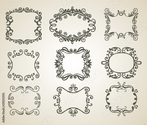 Vintage doodle frame.