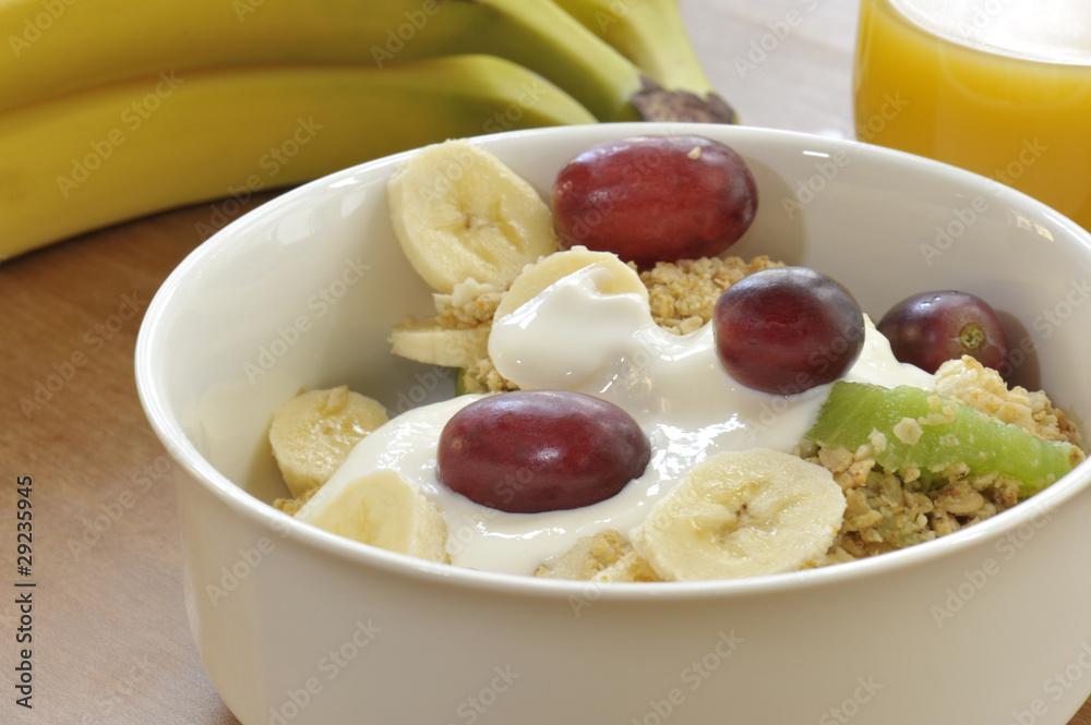 Früchtemüsli mit Trauben Früchtemüsli mit Trauben