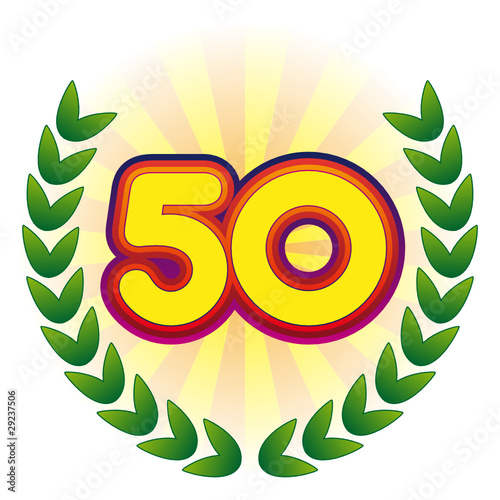anniversaire succès réussite 50 lauriers bravo diplôme âge