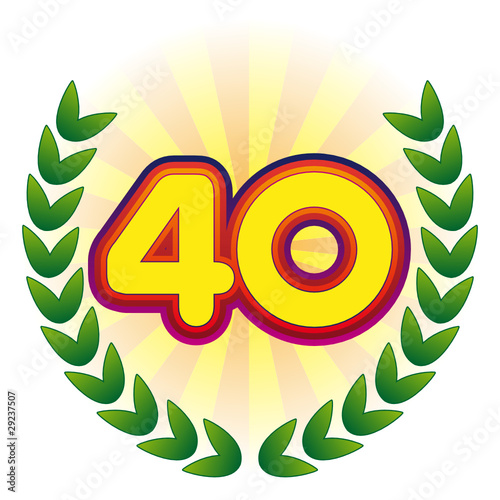 anniversaire succès réussite 40 lauriers bravo diplôme âge