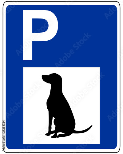 Verkehrszeichen für Hunde