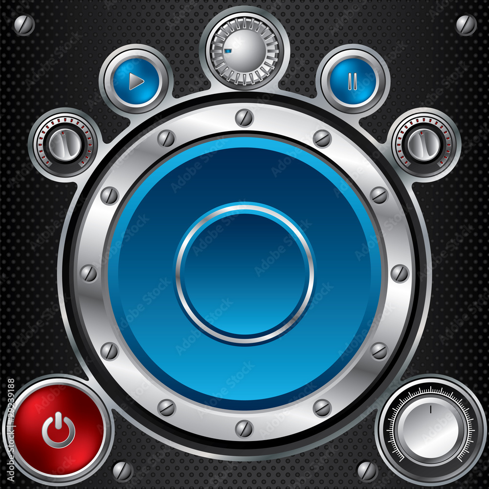 Fototapeta premium Hi fi set with speaker