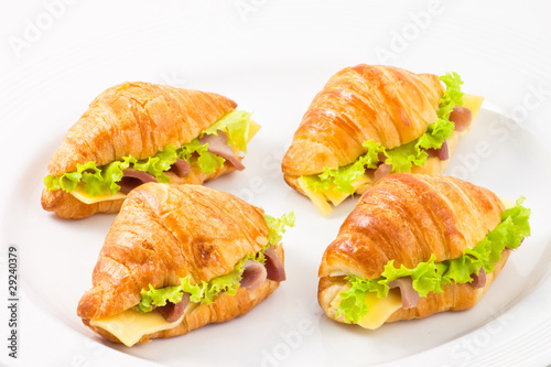 Ham and cheese sandwich