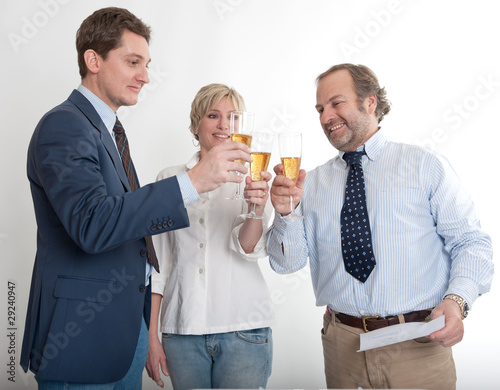 Toast among colleagues